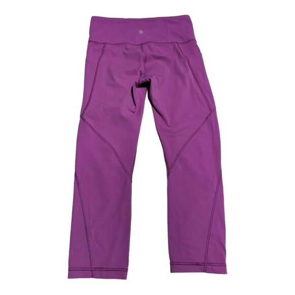 Athleta Cropped Leggings Pink Size Small - Picture 2 of 8